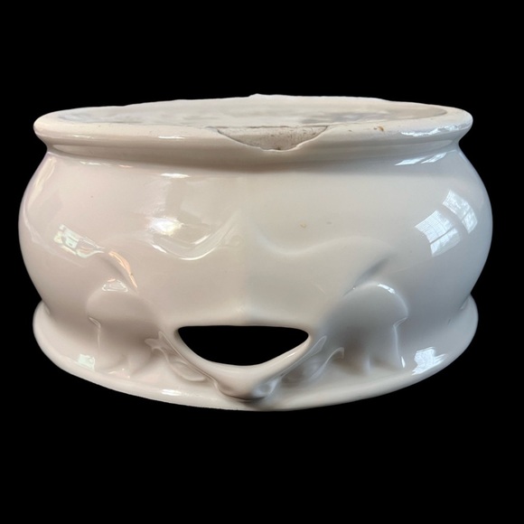 Antique White Royal Ironstone Victorian China Spittoon - Picture 3 of 8